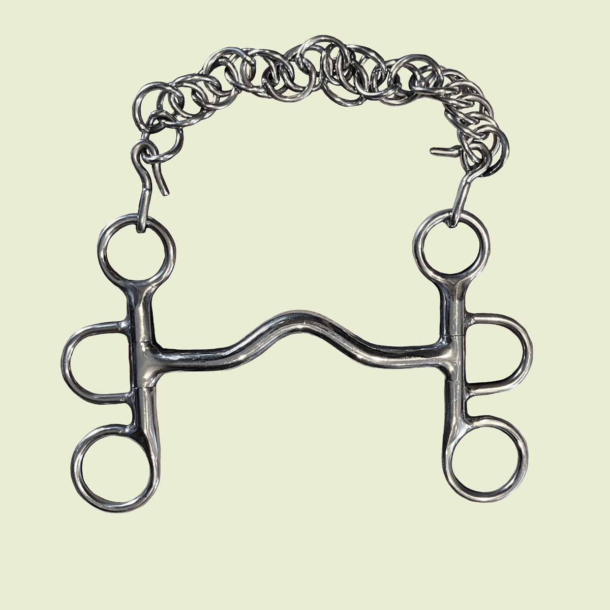 Stainless Steel Medium Ported Pelham Bit