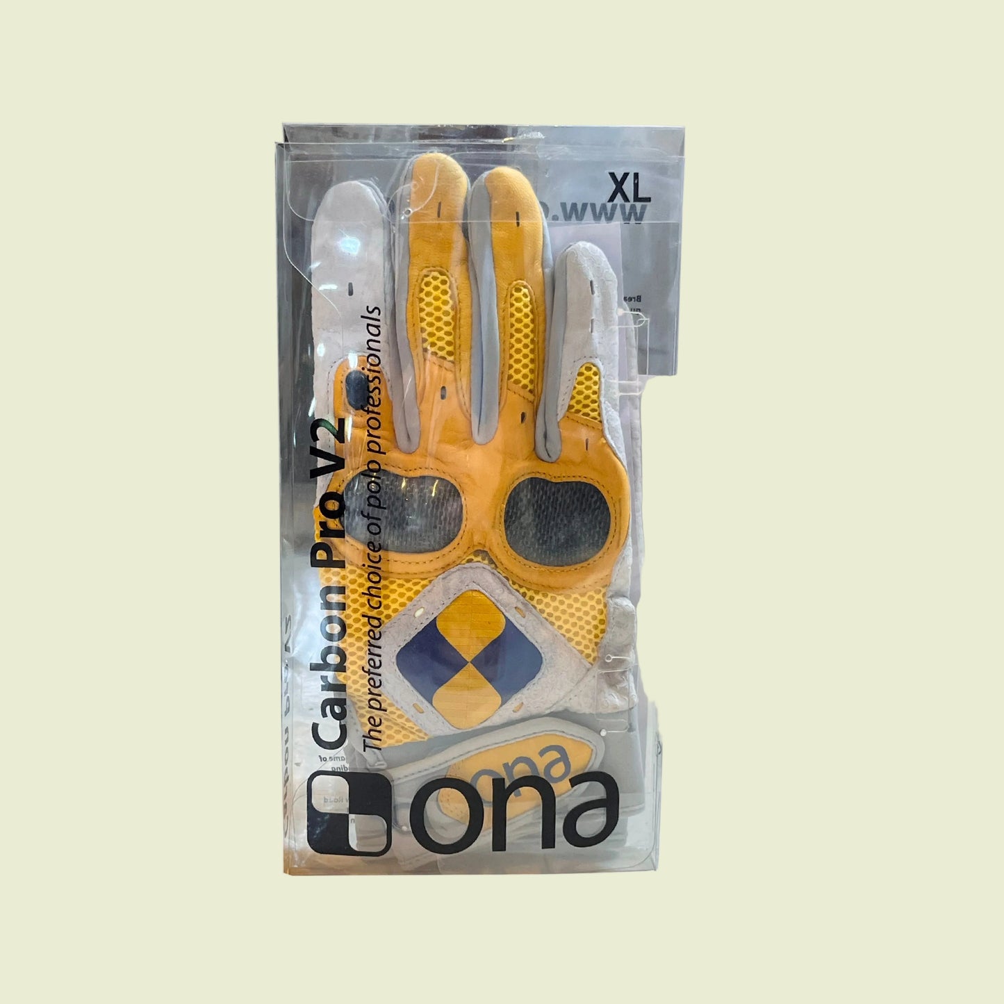 White Yello Polo gloves